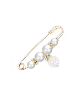 Waist Pin Womens Trousers Pin Buckle Big Change Small Anti-failure Word Pin Pearl Brooch Collar Pin Adjustment Clothes