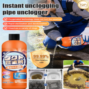 Instant Unblock Pipe Unblocking Agent for Eco-Friendly Cleaning of Toilets Drains and Sinks in Hotels and Businesses