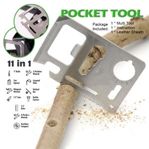 Camping Multi Purpose Tool 11 in 1 Multifunction Card Pocket Survival Outdoor Surviving Tools Emergency Tool