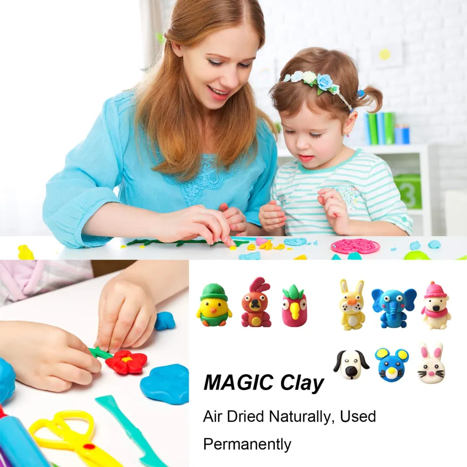 36 Colors Magic Clay Nature Color DIY Air Dry Clay with Tools as Best  Present for Children Toy for Kids