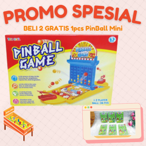 [BELI 2 GRATIS 1PCS PINBALL MINI] YG3 SERU! Mainan Edukasi Anak Mainan Pinball Game Mainan Bola Pin Ball