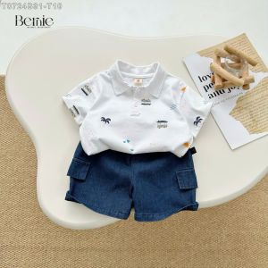 Bộ quần áo thun cotton cho bé trai đi biển đi học đi chơi 1 đến 7 tuổi BERNIE nhiều mẫu tổng hợp