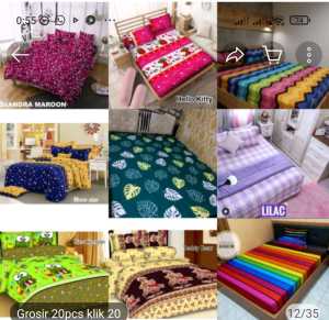 Seprei Home Made Mirip bonita bahan katun halus premium Ukuran no1 Sprei Termurah Kualitas Terbaik