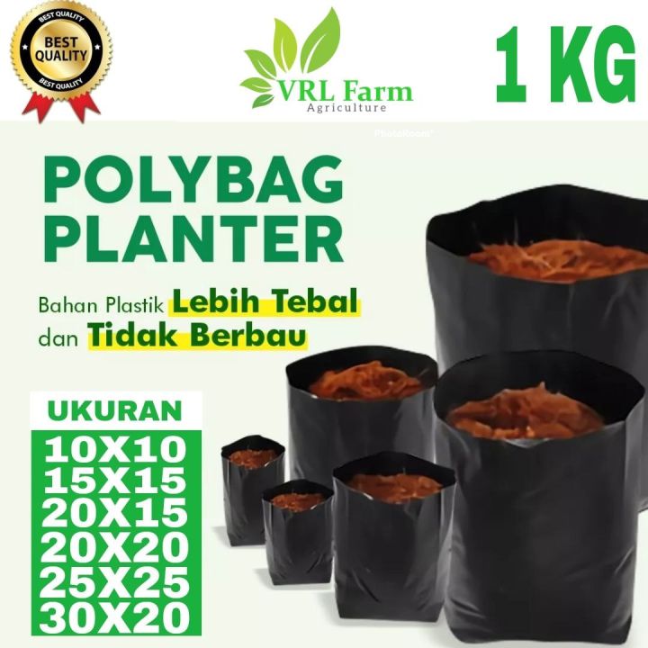 Polybag Polibag Polibeg Polibek / Plastik Tanaman Grade A 1Kg 10x10 ...