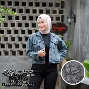 JAKET CROP MINI POCKET / Jaket jeans cewek / jaket crop  jeans wanita masakini