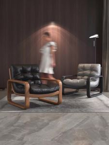 Simple modern wrought iron sofa chair leisure lounge chair rental room small-sized living room bedroom lazy sofa