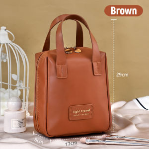 Travel Makeup Pouch Travel Toiletry Organizer Portable Zipper Cosmetic Bag Multiple Partitions Bags With Handle Women