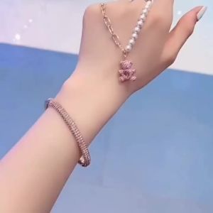 5s Adjustable Stone Bracelets Jewelry Bracelets Bracelets Sets Simple Bracelets Jewelry Bracelets Sterling Silver Bracelets Non-Fade Bracelets Christmas Gifts Womens Bracelets Swan Bracelets Bracelet Sets