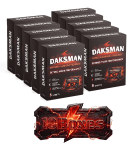 DAKSMAN Ultimate Bulk Pack – 10 Boxes (50 Sheets) Executive Mens Care