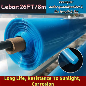 Greenhouse film plastik 2/4/6/8/10M custom size uv Greenhouse Film Transparent UV Cover Plastik Filem Rumah Hijau