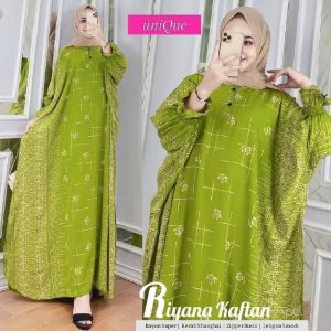 NEW RIYANA KAFTAN HOME DRESS - DRESS WANITA TERBARU BAJU MUSLIMAH 2024 BY BATIK ISROWIYAH