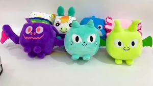 20CMSimulator X Cat Plushies big games cat plush New Big Games Cat Plush Toys Cute Blue Cat Doll Plushie Girlfriend Kids Gift