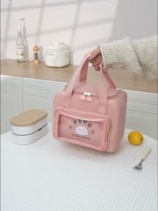 Insulated Lunch Bag Food Storage Tote Large Capacity Leakproof Thermal Lining Zipper Pocket School Office Picnic