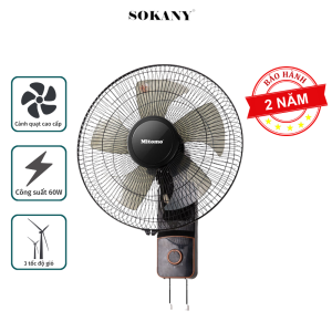 {HÀNG CHẤT LƯỢNG CAO} Quạt treo tường quạt điện điều khiễn từ xa remote Mitomo FTT-60AE Bảo hành 2 năm