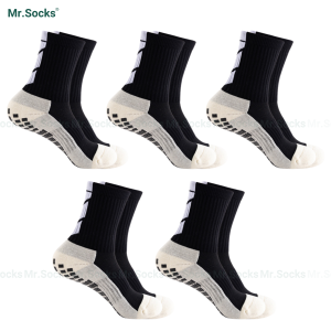 Tất nam thể thao Mr.Socks vớ đá banh chất liệu cotton  cao cấp mềm mại thoáng khí có đệm silicon chống trượt - DABONG-506-CB5