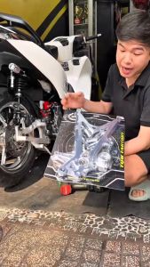 GẤP NHÔM CNC TQ6 RACING SHVN VARIO CLICK NVX155 AIRBLADE AB125-150-160 PCX 160CC A3T01