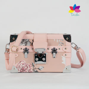 Daniellas Fashion Lily Mini Luggage  Clutch Floral Print shoulder Crossbody Bag