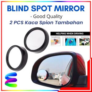 ELINK Isi 2 Kaca Spion Blind Spot Tambahan Tempel Bulat Cembung Blind Spot Mirror - Kaca Spion Tambahan Mobil dan Motor Blindspot Mirror