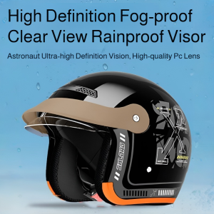 Electric car four seasons warm helmet motorcycle half helmet battery safety helmet