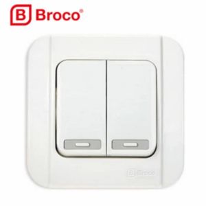 Saklar Seri Double Switch IB Broco Galleo