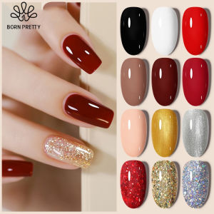 BORN PRETTY LILYCUTE 7ml Nail Art Gel Polish long lasting Sequins Fashion Flakes Shiny Glossy UV LED Nails Art Design Gel