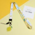 BOBO MISS Cute Lemon Hang Rope Hang Keys Holder Neck Strap Avocado Keychain Lanyard Mobile Phone Straps Mobile Phone Accessories ID Card Holder Lanyard. 