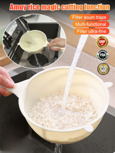 Bear Drain Filter Spoon Household Tea Residue Oil Residue Soy Milk Filter Net Flour Sieve Kitchen Spoon Filter Spoon 多功能过滤勺