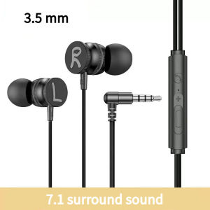 เล่นเกมสายหูฟัง USB Type C 3.5มิลลิเมตรในหูหูฟังพร้อมไมโครโฟนสเตอริโอชุดหูฟังหูฟังสำหรับ OPPO Xiaomi หัวเว่ยคอมพิวเตอร์