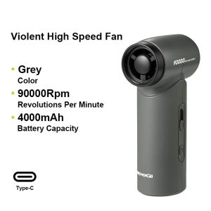 MeeGoo พัดลมมือถือความแรงสูง 10m/s พัดลมความเร็วสูง แบบพกพา ระบายความร้อนได้ไว ไม่ว่าจะใช้ในบ้าน ที่ทำงาน หรือกลางแจ้ง