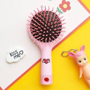 Gương Kèm Lược Mini 2 in 1 Gỡ Rối Chống Rụng Tóc Lược Chải Tóc Tích hợp Gương Cầm Tay Tiện Lợi Cute Trùm Sỉ Gia Thành