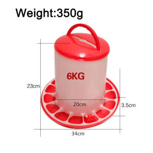 Automatic Feeder Poultry Feeder Chicken Bucket Automatic Drinking Water Feed Goose Animal Feed Bucket Container Tool