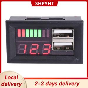 [COD] SHPYHT Local delivery Ship within 24 hours Car12V Battery Voltage And Power Display Meter Digital Car Battery Voltmeter LED Battery Charge Level Indicator Lead-acidLithium