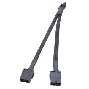 20cm 8Pins Power to Motherboards Double 8Pin to 12+4Pin Adapter Cable for 12VHPWR RTX4070/4080 Clean Setups