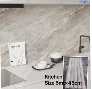 KLF size: 5 meters x 45 cm Kitchen and bathroom self-adhesive wallpaper waterproof and oilproof home