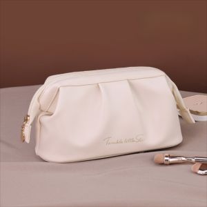 STARGOODS แบบพกพา กระเป๋าเครื่องสำอางผู้หญิง ความจุขนาดใหญ่ เปิดกว้าง กระเป๋าเก็บของในห้องน้ำ แบบพกพา หลายฟังก์ชัน ที่จัดระเบียบเครื่องสำอาง การเดินทาง