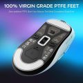 ATTACK SHARK X3 Lightweight Wireless Gaming Mouse with Tri-Mode 2.4G/USB-C Wired/Bluetooth,26K DPI, PAW3395 Optical Sensor,Kailh GM8.0 Switch,5 programmable Buttons for PC/Win/(White). 