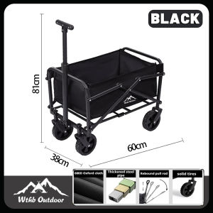 Outdoor Camping Wagon trolley Cart Shopping Cart Garden Carts Outdoor Tool Truck Trolley Thickened Tire Large