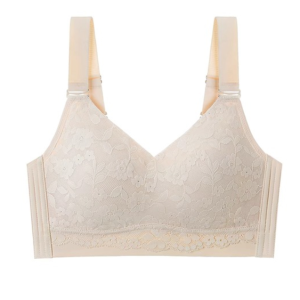 【】Veimia Breast-holding Push-up Underwear/Petal-shaped Anti-sagging Breast-collecting Push-up Bra/Women Full Cups Seamless Bra