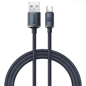 Cáp Sạc Siêu Nhanh Baseus Crystal Shine Series Fast Charging USB to Type-C 100W CAJY000505