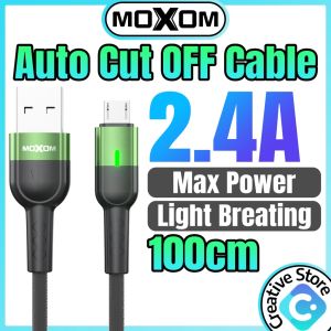 Auto Cut Off Cable Moxom Auto Power Off Cable Auto Disconnect Cable Type C Cable Micro Cable Android Cabel