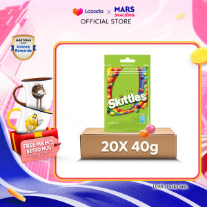 [BUNDLE OF 20] Skittles Sour 40G [Snack/Candy/Sweet]