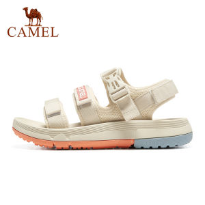 Cameljeans รองเท้าแตะผู้หญิงผ้าลื่นรองเท้าสไตล์เรียบง่ายใส่สบายสําหรับฤดูร้อน
