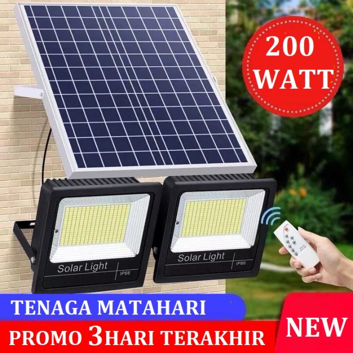 Lampu sorot solar cell 30w 50w 200w - lampu tembak tenaga matahari 200w