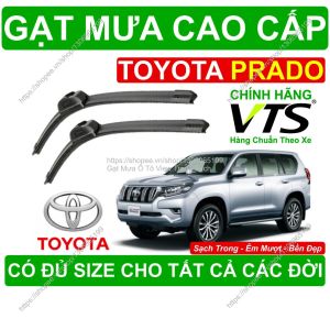Gạt Mưa Kính Lái Toyota Prado Cặp Gạt Mưa Kính Lái Toyota Prado Có Đủ Size Cho Các Đời Xe Toyota Prado Sạch Êm Bền