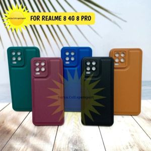 Case Square Leather Pro For Realme 5 5i 5s Realme 2 Pro Realme 8 4g 8 Pro