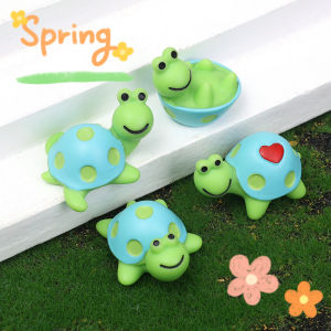 4PCS Mini Turtle Car Ornaments Automotive Electronic Display Screen DIY Decorative Turtle Ornament Car Interior Decor Accessories