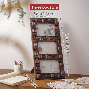 ภาพวาดติดพนังห้อง กรอบรูปวินเทจเก่าไม้สักขนาดใหญ่กรอบแขวนผนังไม้เนื้อแข็งตกแต่งภาพวาดสีน้ำมันกรอบสร้างสรรค์กรอบจัดวางโต๊ะ เครื่องประดับห้อง