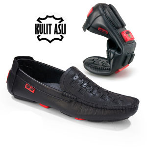 SEPATU MOCCASIN PRIA KULIT [HMC 535]