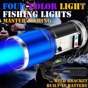 ODNUM NEW Night Fishing Flashlight: Four Independent LED Wick & 60-Hour Lighting Power