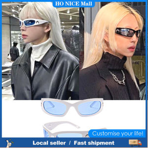Y2k INS New Moon Rectangular Sunglasses Trend Hip Hop Punk Sun Glasses Street Shooting Retro Shade
